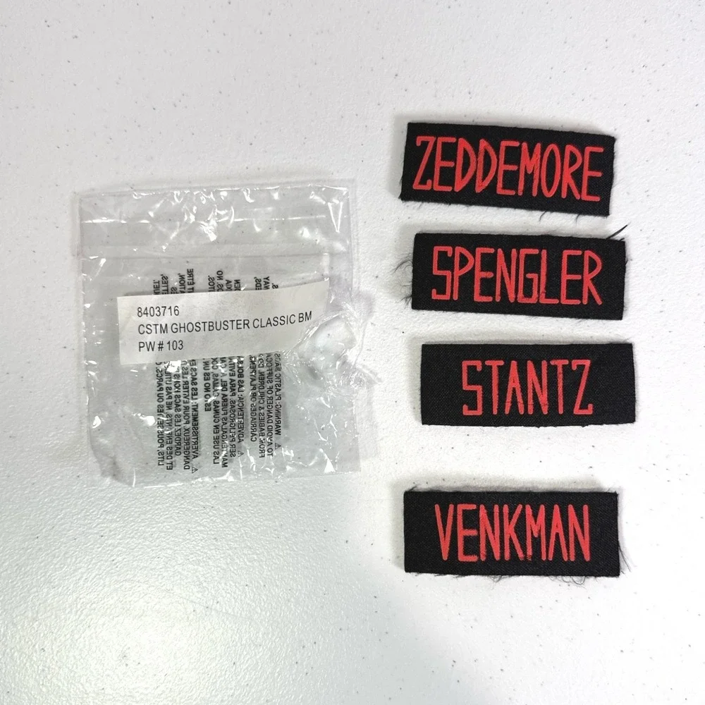 Ghostbusters Costume‎ Patches Zeddemore Spengler Stantz Venkman Kids Replacement